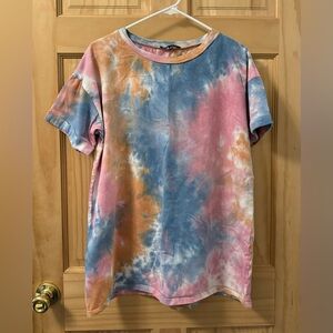 Lulus Tie Dye T-Shirt Dress/Over Sized T-Shirt